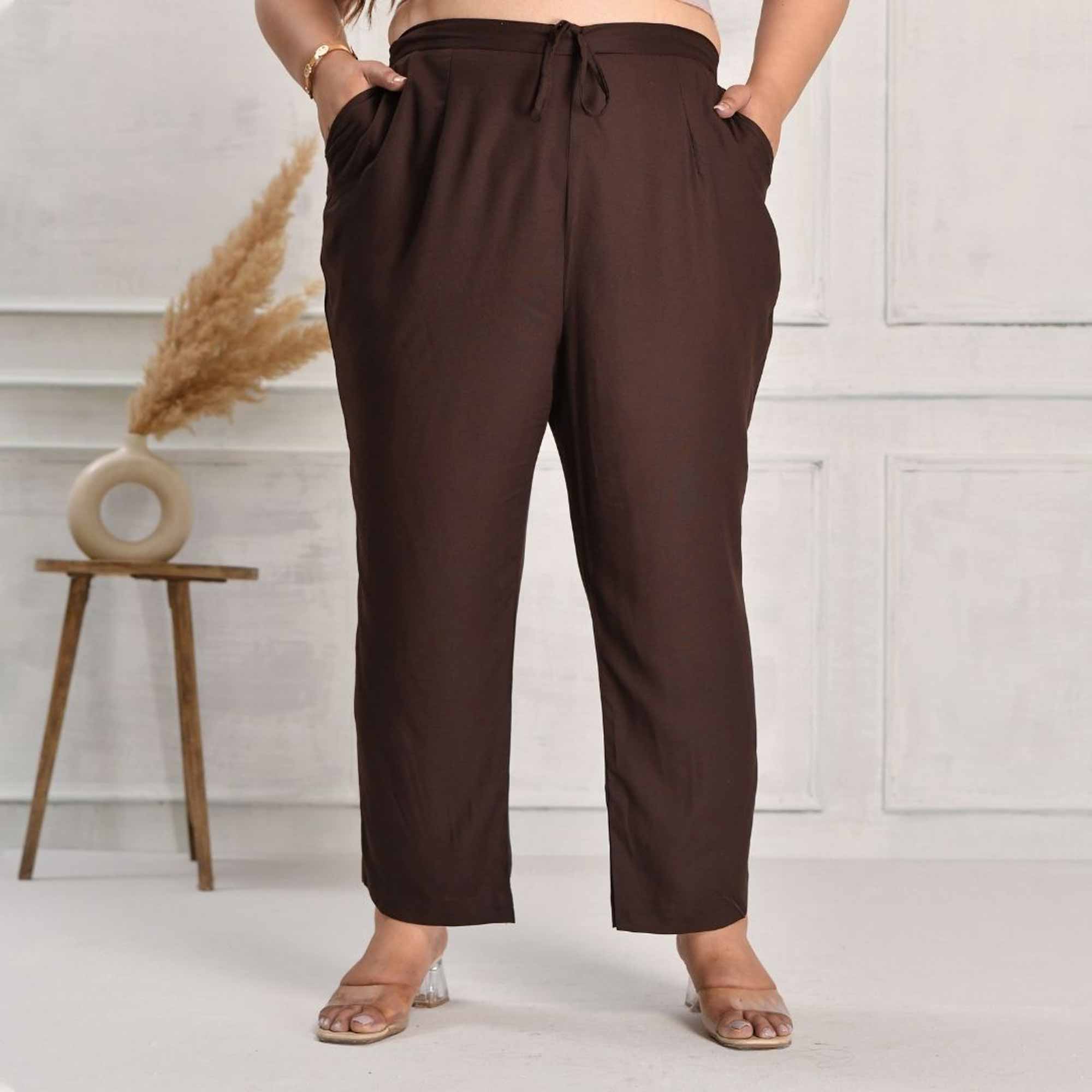 Plus Size Narrow Fit Rayon Pants - Image 15