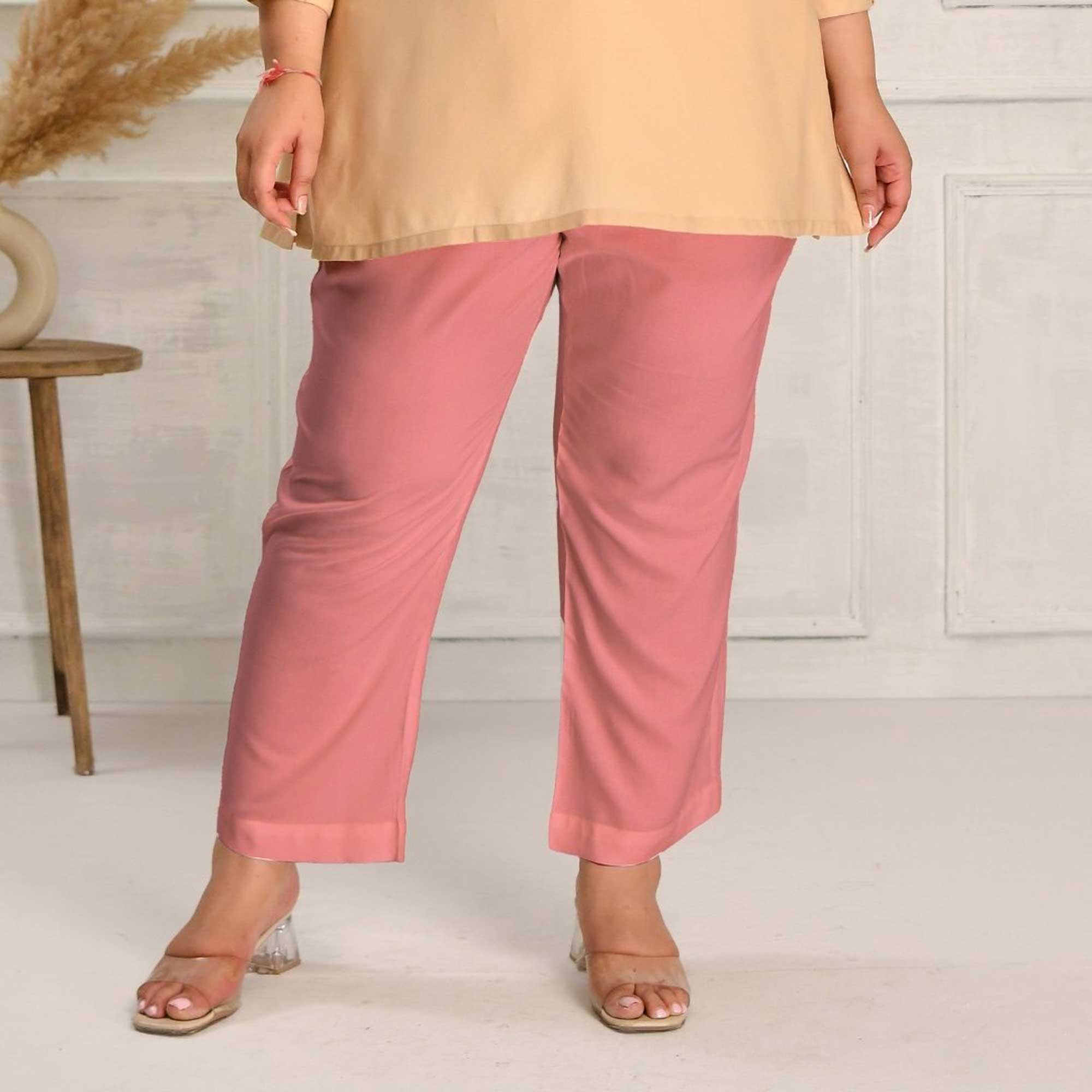 Plus Size Narrow Fit Rayon Pants - Image 15