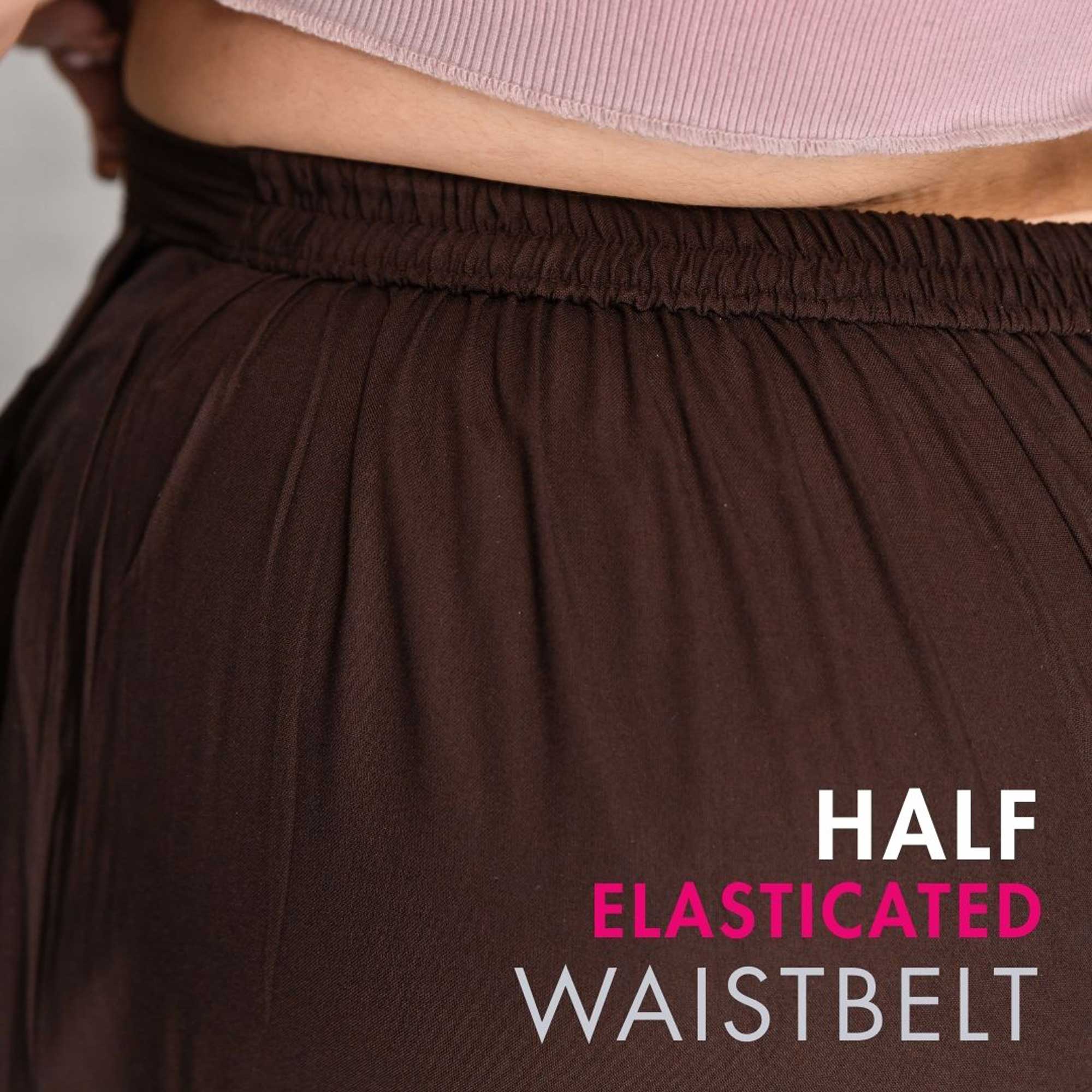 Plus Size Narrow Fit Pants Combo 3 (White, Peach, Coffee) - Image 6