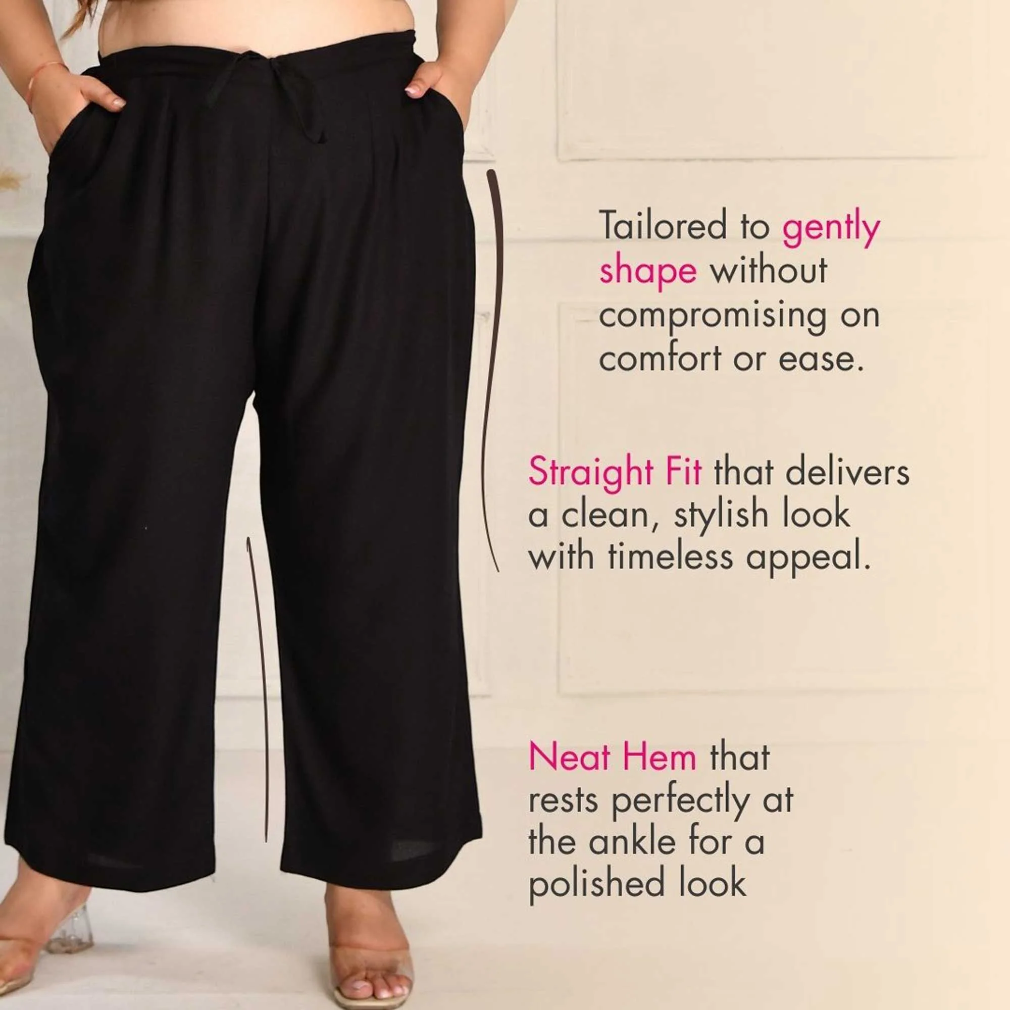 Plus Size Straight Fit Pants - Image 8