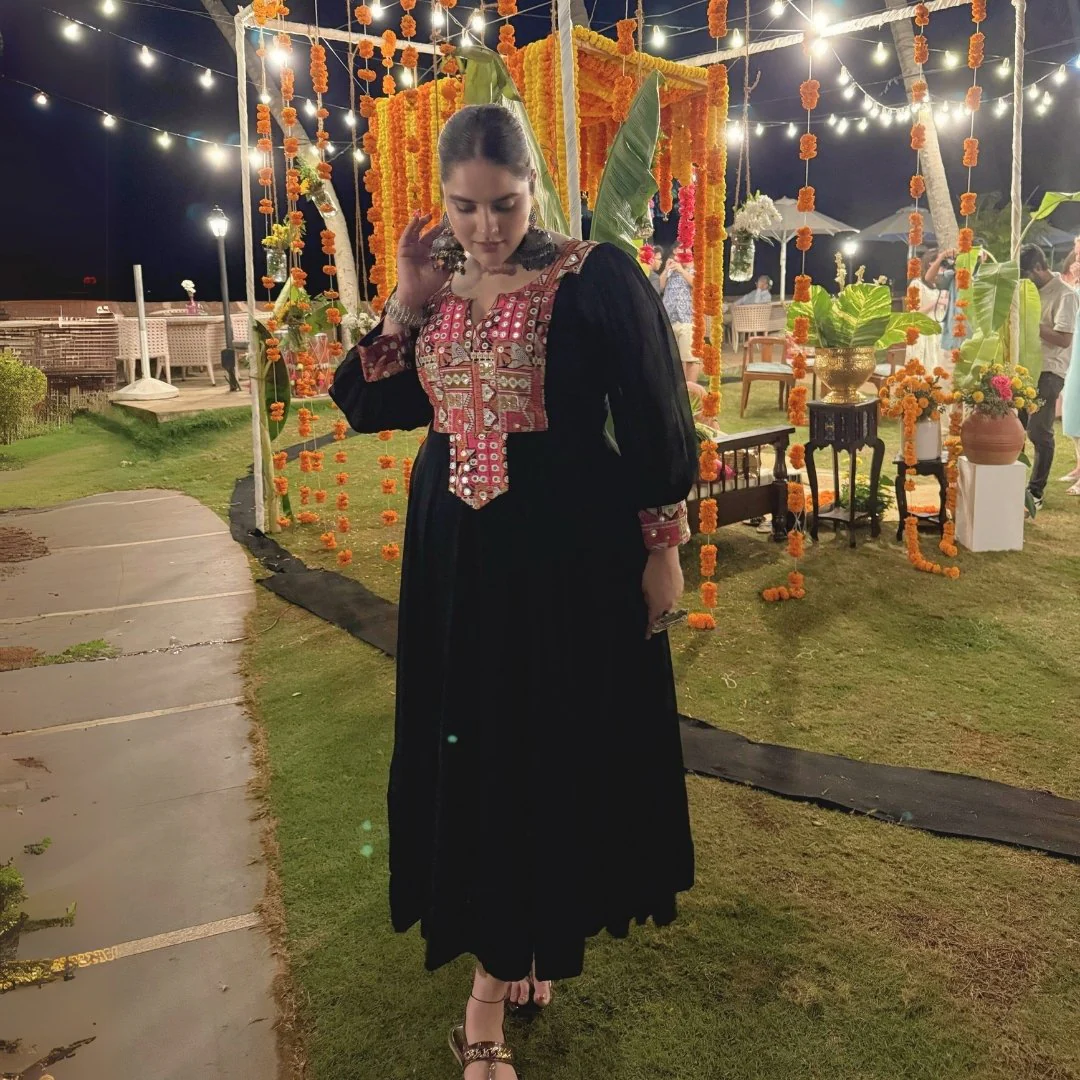 Ravishing Black Kutch Embroidered Anarkali - Image 3