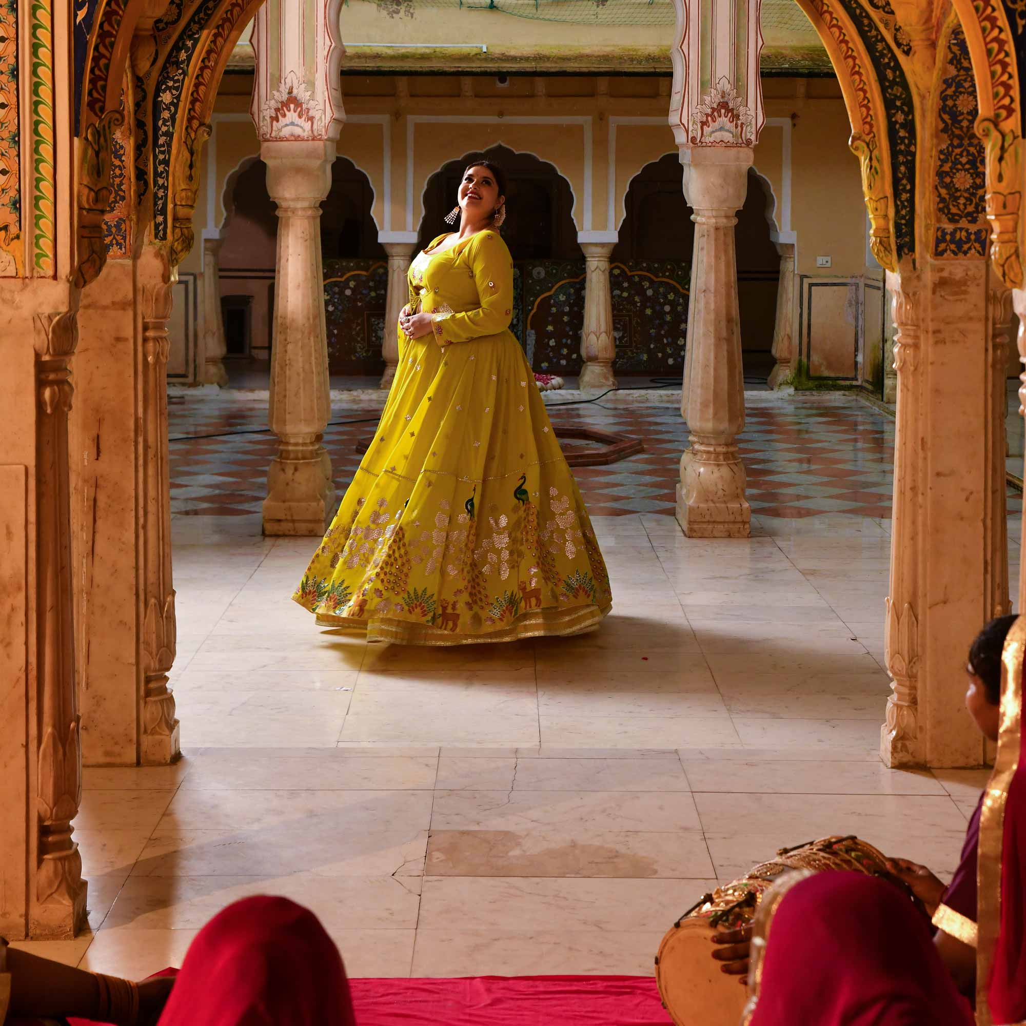 Shahzadi-Imperial Lime Embroidered Cape Set - Image 9